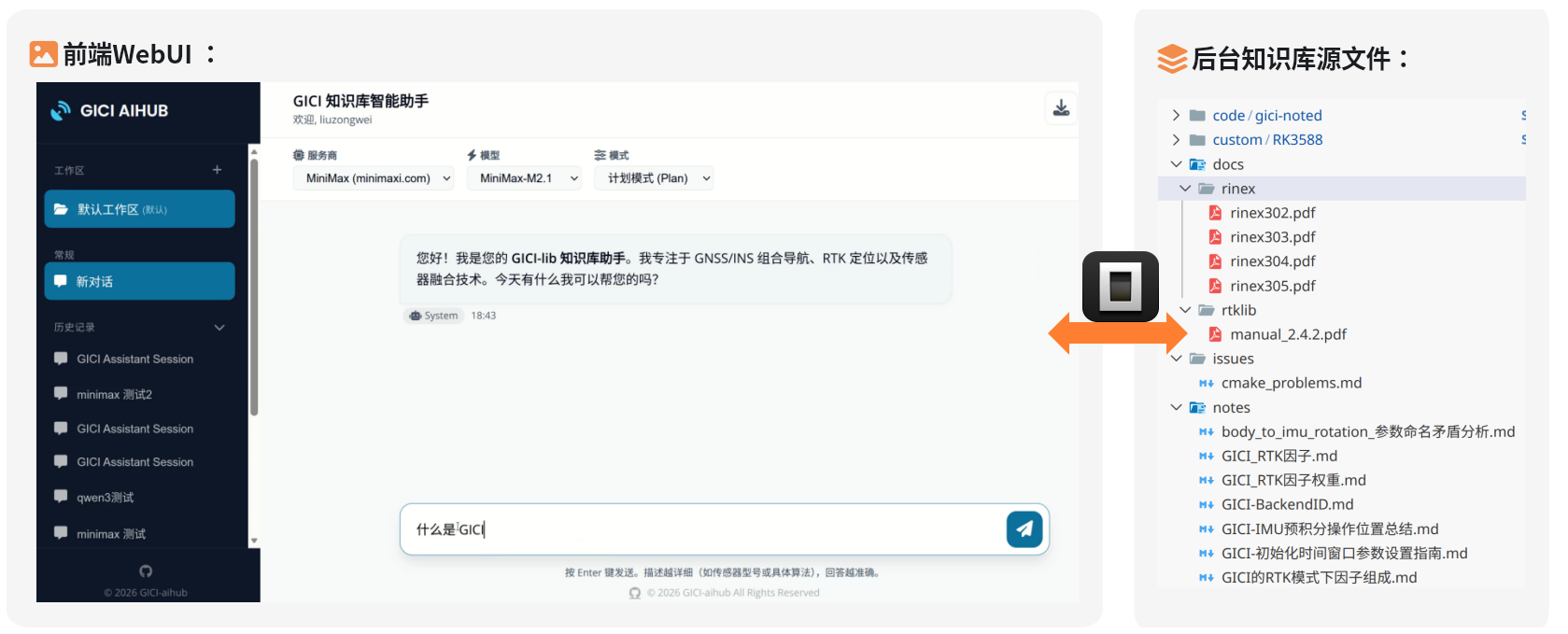 面向导航类开源算法库学习的知识库智能助手